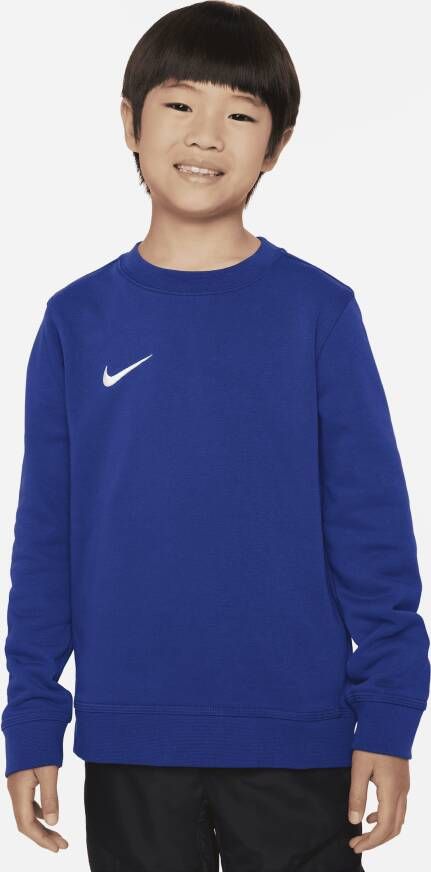 Nike FC Barcelona Club Soccer sweatshirt van sweatstof met ronde hals voor jongens Blauw