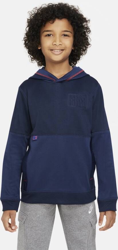 Nike FC Barcelona Dri-FIT hoodie voor kids Blauw