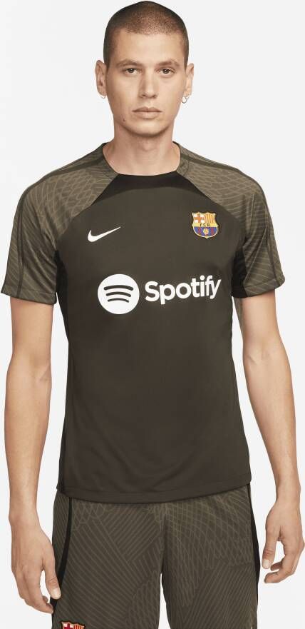 Nike FC Barcelona Strike Dri-FIT knit voetbaltop voor heren Groen