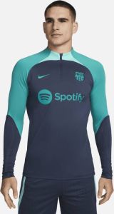 Nike FC Barcelona Strike Dri-FIT knit voetbaltrainingstop voor heren Blauw