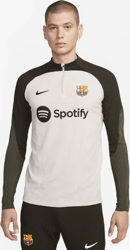 Nike FC Barcelona Strike Elite Dri-FIT ADV knit voetbaltrainingstop voor heren Bruin