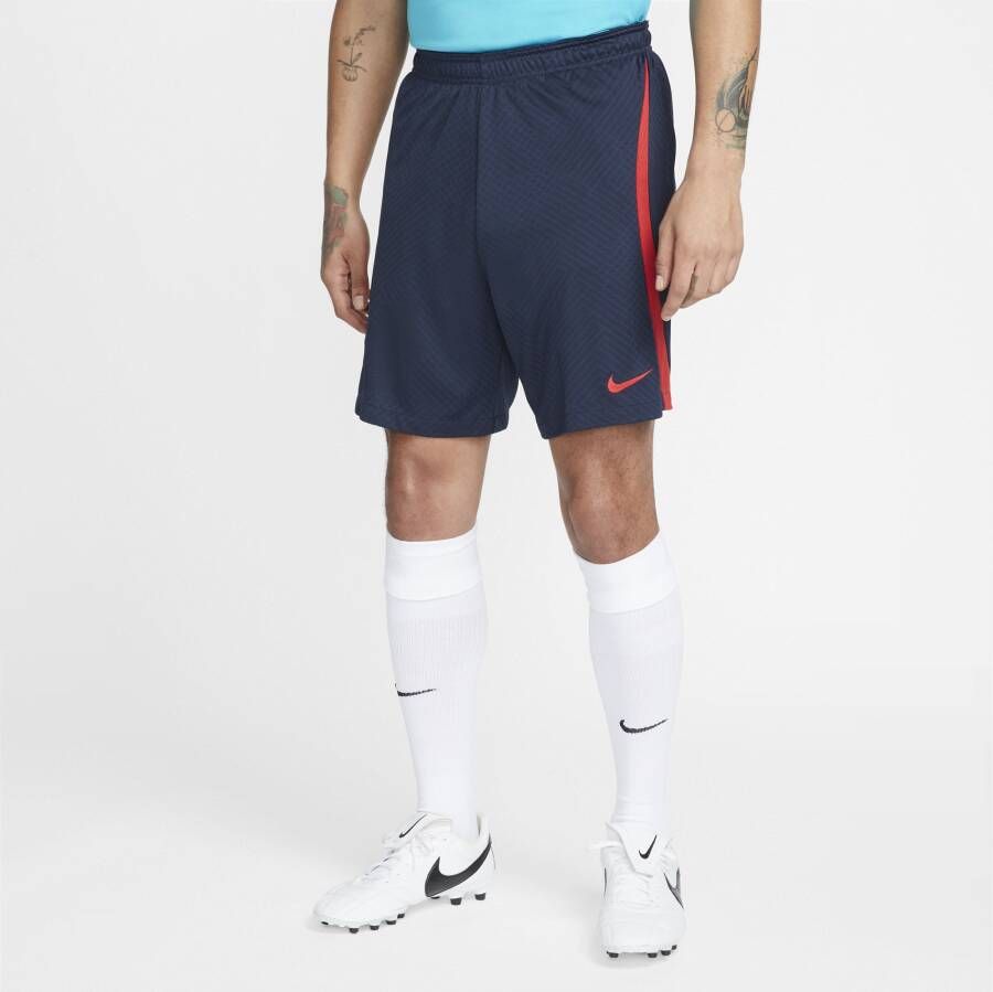 Nike FC Barcelona Strike voetbalshorts met Dri-FIT voor heren Blauw