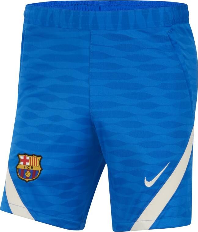 Nike FC Barcelona Strike Voetbalshorts voor heren Blauw
