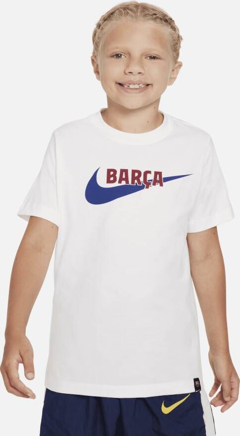 Nike FC Barcelona Swoosh T-shirt Wit