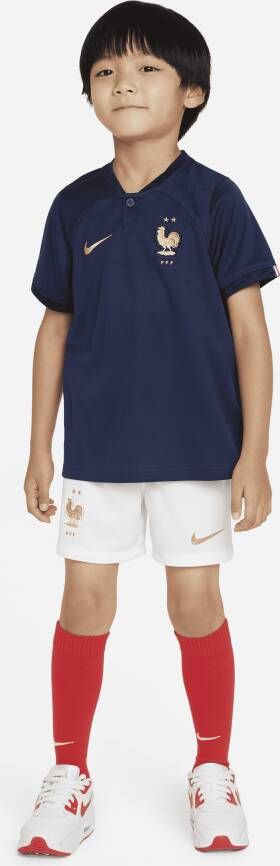 Nike FFF 2022 23 Thuis Voetbaltenue voor kleuters Blauw