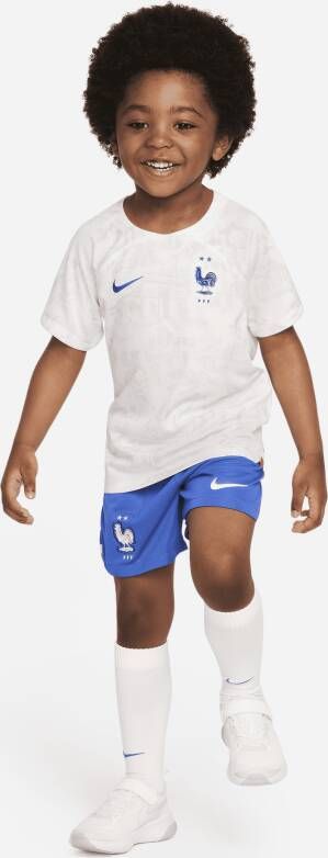 Nike FFF 2022 23 Uit Voetbaltenue voor kleuters Wit