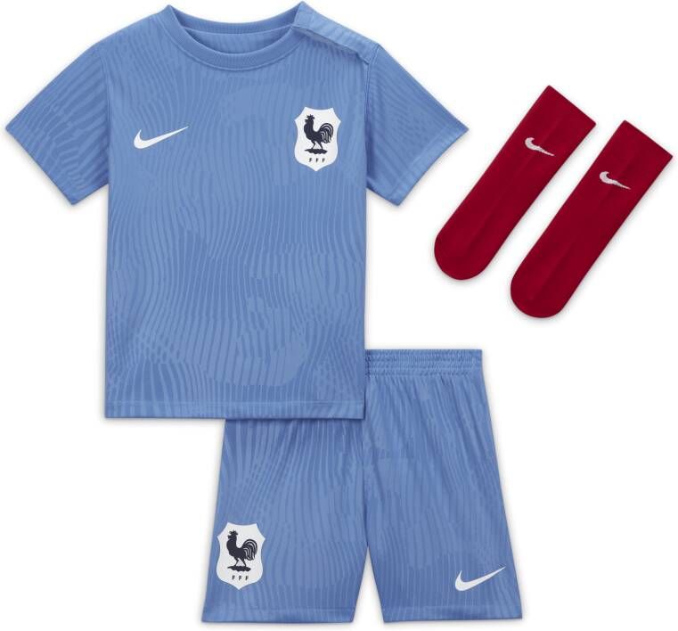 Nike FFF 2023 Thuis Dri-FIT driedelig tenue voor baby's peuters Blauw