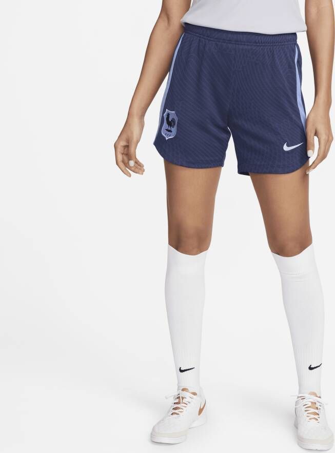 Nike FFF Strike Dri-FIT knit voetbalshorts voor dames Blauw