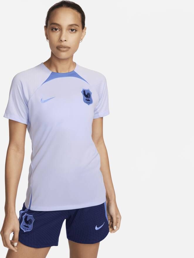 Nike FFF Strike Dri-FIT knit voetbaltop voor dames Paars