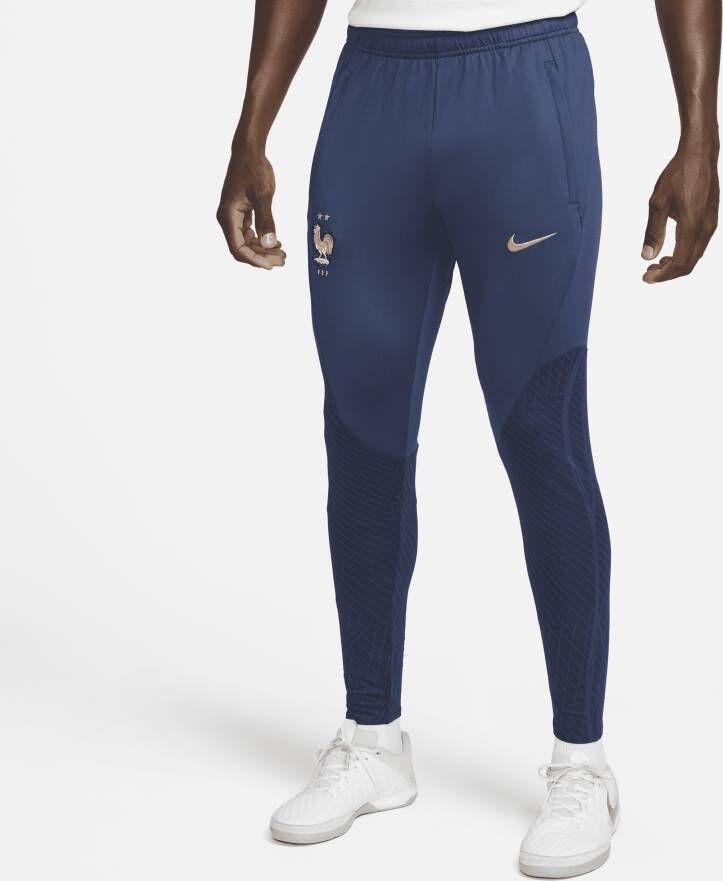 Nike FFF Strike knit voetbalbroek met Dri-FIT voor heren Blauw