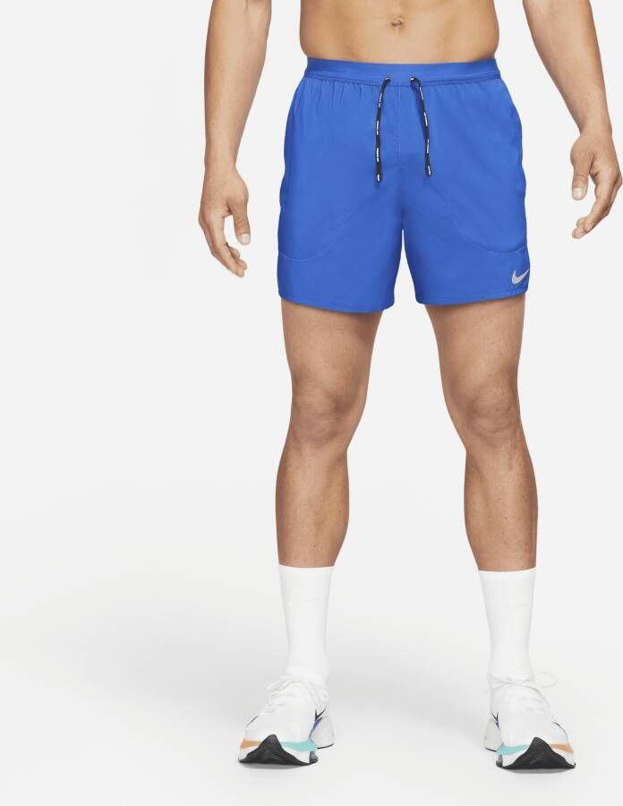 Nike Flex Stride Hardloopshorts met binnenbroek voor heren (13 cm) Blauw