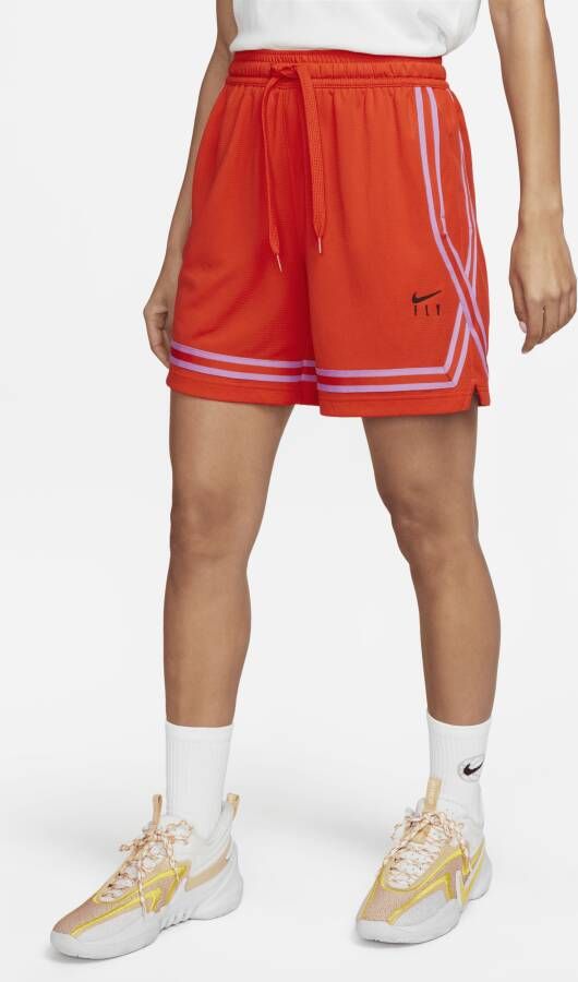 Nike Fly Crossover Basketbalshorts voor dames Rood