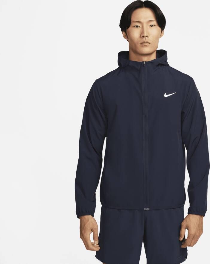 Nike Form Dri-FIT veelzijdig herenjack met capuchon Blauw