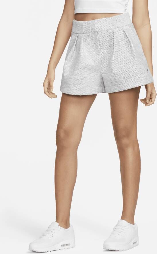 Nike Forward Shorts damesshorts met hoge taille Grijs