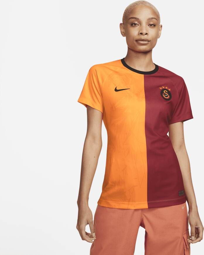 Nike Galatasaray 2022 23 Thuis Dri-FIT voetbaltop met korte mouwen voor dames Oranje