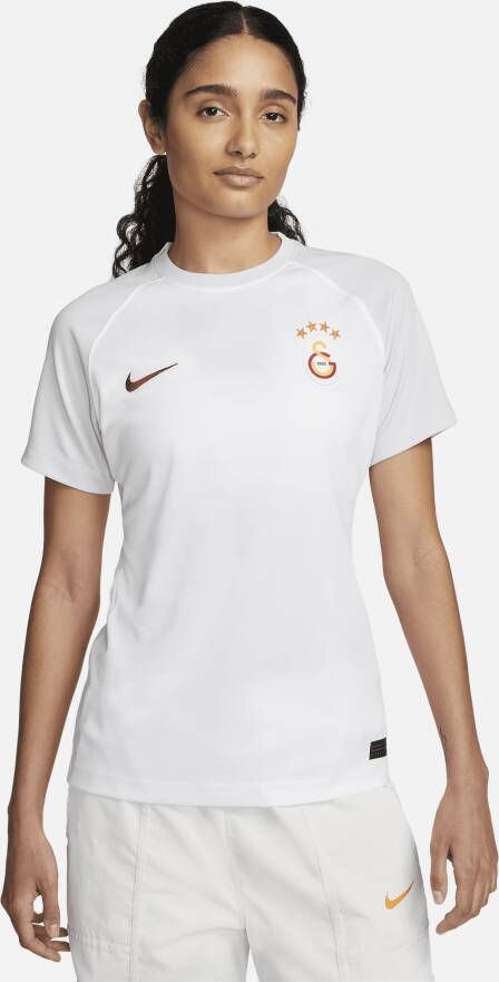 Nike Galatasaray 2023 24 Uit Dri-FIT voetbaltop met korte mouwen voor dames Wit