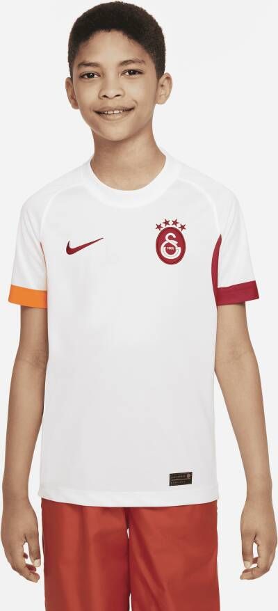 Nike Galatasaray SK 2022 23 Derde Dri-FIT voetbaltop met korte mouwen voor kids Wit