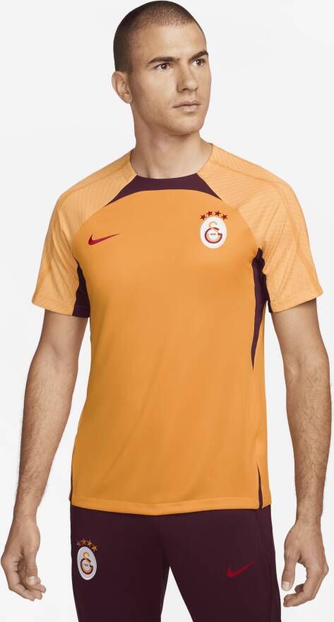 Nike Galatasaray Strike voetbaltop met Dri-FIT en korte mouwen voor heren Oranje