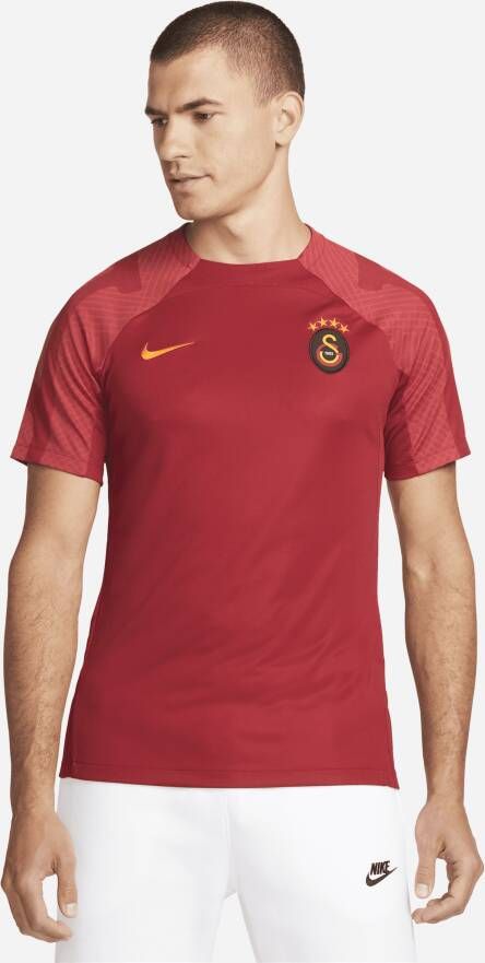 Nike Galatasaray Strike voetbaltop met Dri-FIT en korte mouwen voor heren Rood