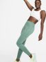 Nike Go Lange legging met halfhoge taille complete ondersteuning en zakken voor dames Groen - Thumbnail 1