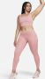 Nike Go Lange legging met halfhoge taille complete ondersteuning en zakken voor dames Roze - Thumbnail 1