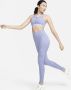 Nike Go Lange legging met hoge taille zakken en complete ondersteuning voor dames Paars - Thumbnail 1