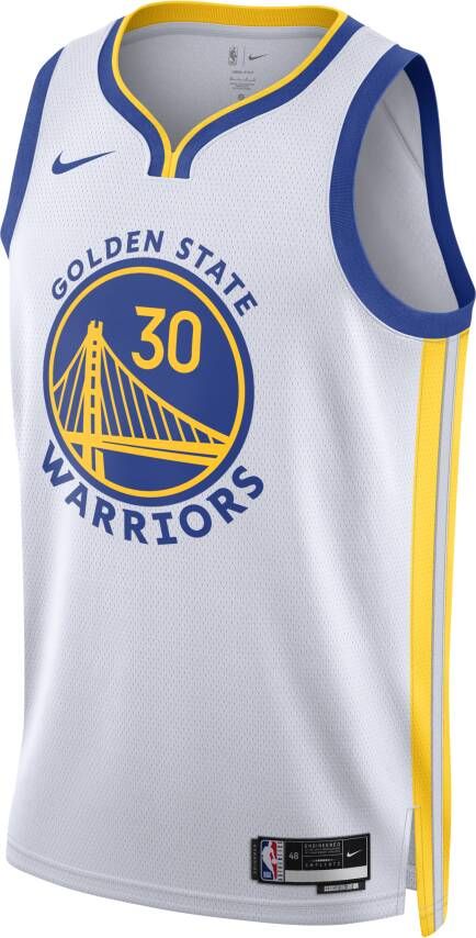 Nike Golden State Warriors Association Edition 2022 23 Dri-FIT Swingman NBA-jersey voor heren Wit