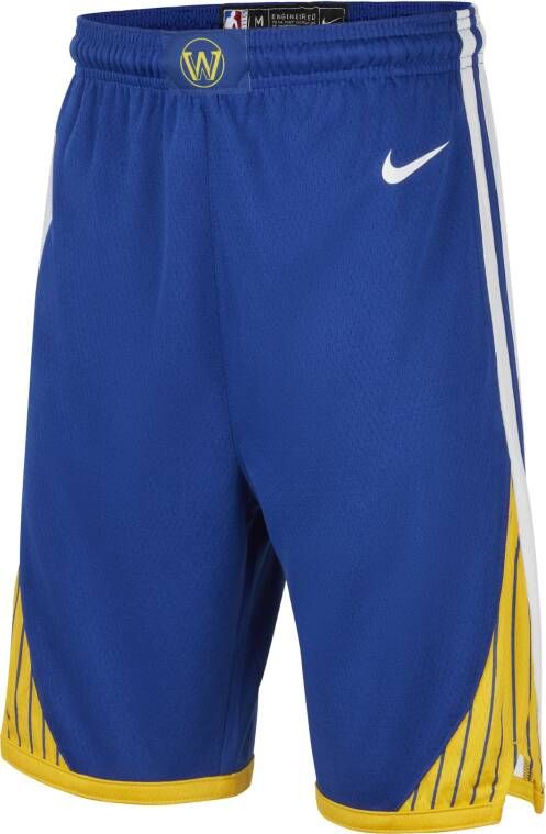 Nike Golden State Warriors Icon Edition Swingman NBA-kindershorts Blauw