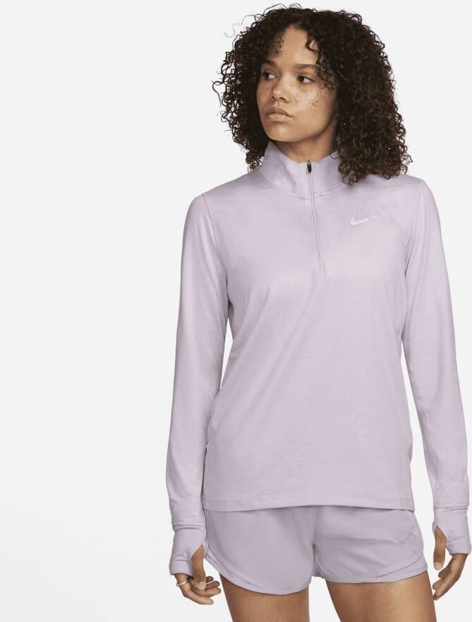 Nike Hardlooptop met halflange ritssluiting voor dames Paars