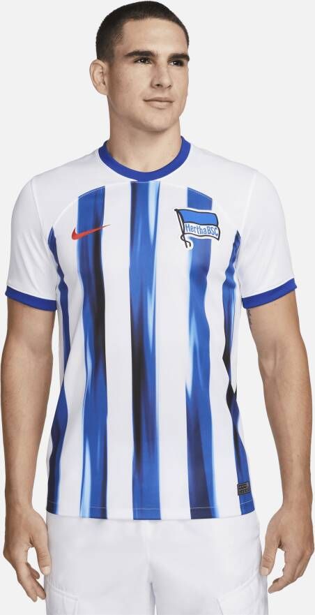 Nike Hertha BSC 2023 24 Stadium Thuis Dri-FIT voetbalshirt voor heren Wit