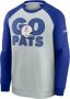 Nike Historic Raglan (NFL Patriots) Sweatshirt voor heren Grijs - Thumbnail 1