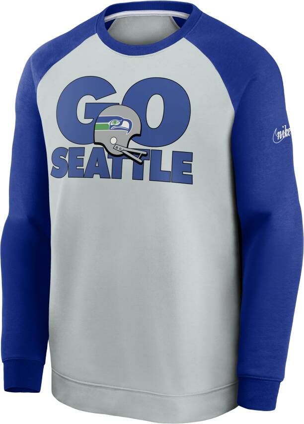Nike Historic Raglan (NFL Seahawks) Sweatshirt voor heren Grijs