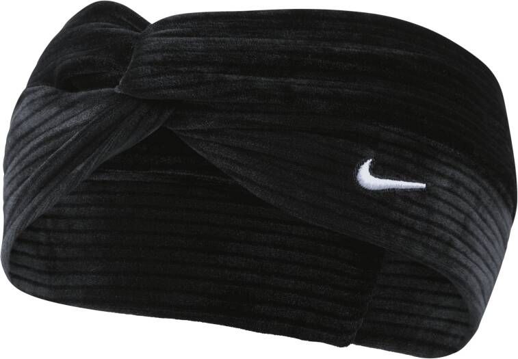 Nike Hoofdband met knoop Zwart