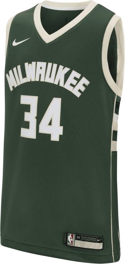 Nike Icon Edition Swingman Jersey (Milwaukee Bucks) NBA-jersey voor kids Groen