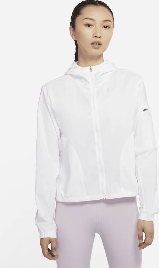 Nike Impossibly Light Hardloopjack met capuchon voor dames Wit
