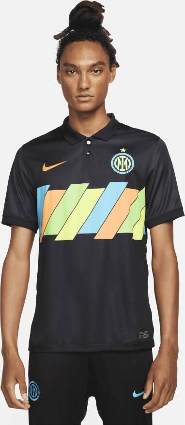 Nike Inter Milan 2021 22 Stadium Derde voetbalshirt met Dri-FIT voor heren Zwart