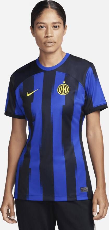Nike Inter Milan 2023 24 Stadium Thuis Dri-FIT voetbalshirt voor dames Blauw