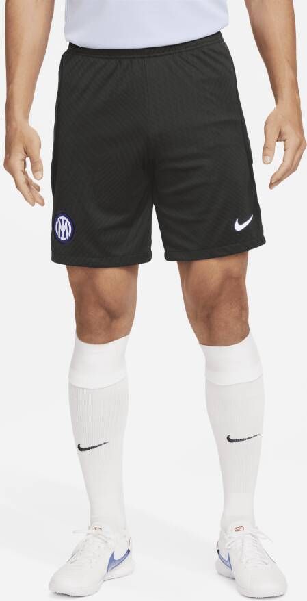 Nike Inter Milan Strike Dri-FIT knit voetbalshorts voor heren Zwart