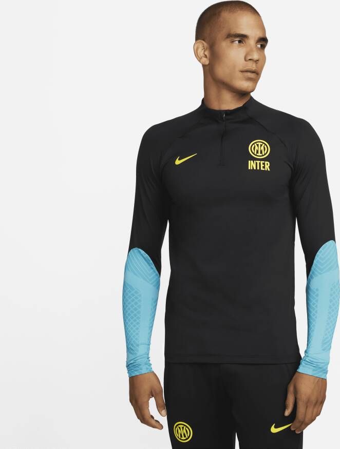 Nike Inter Milan Strike voetbaltrainingstop met Dri-FIT voor heren Zwart