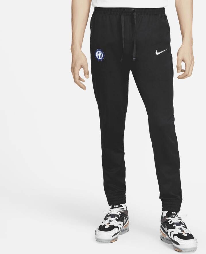 Nike Inter Milan Travel Knit voetbalbroek voor heren Zwart