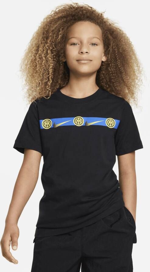 Nike Inter Milan Voetbalshirt voor kids Zwart