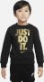 Nike Just Do It Gifting Crewneck Top met ronde hals voor peuters Zwart - Thumbnail 1