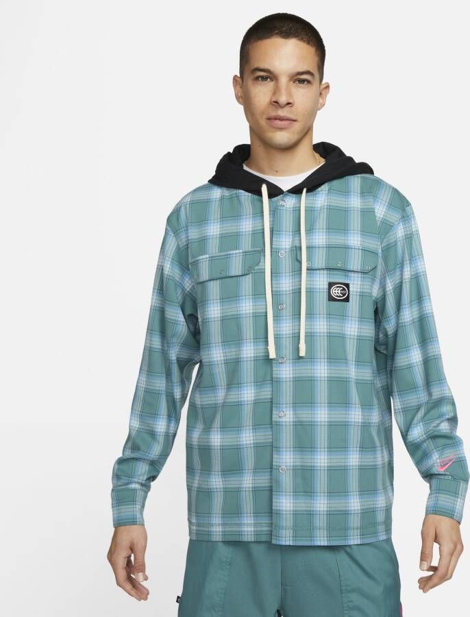 Nike Kevin Durant Basketbalflanel met capuchon voor heren Groen
