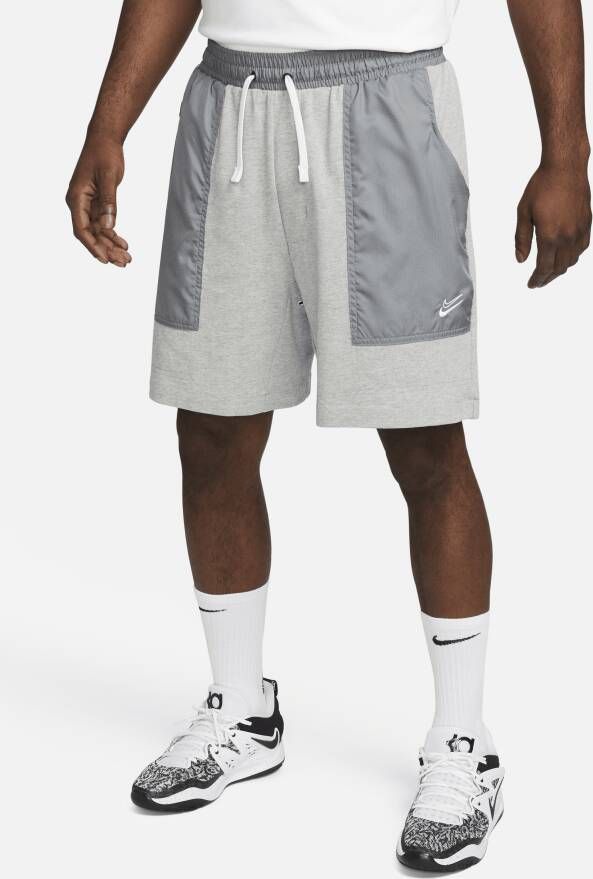 Nike Kevin Durant Basketbalshorts van fleece voor heren (20 cm) Grijs