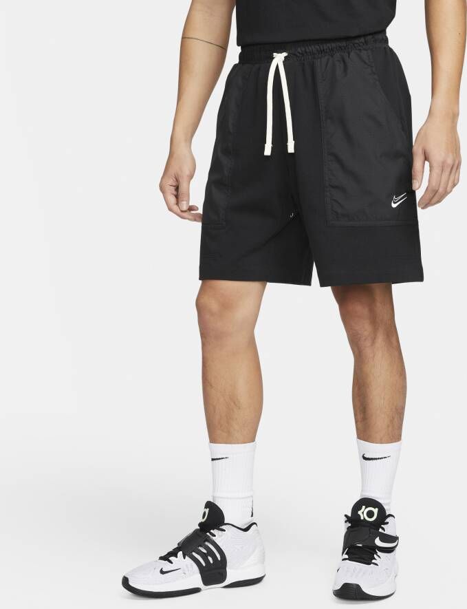 Nike Kevin Durant Basketbalshorts van fleece voor heren (20 cm) Zwart