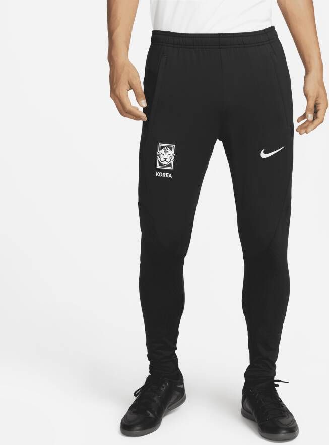 Nike Korea Strike knit voetbalbroek met Dri-FIT voor heren Zwart