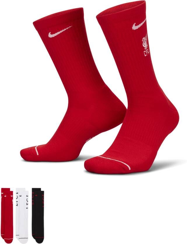 Nike Liverpool Everyday sokken (3 paar) Meerkleurig