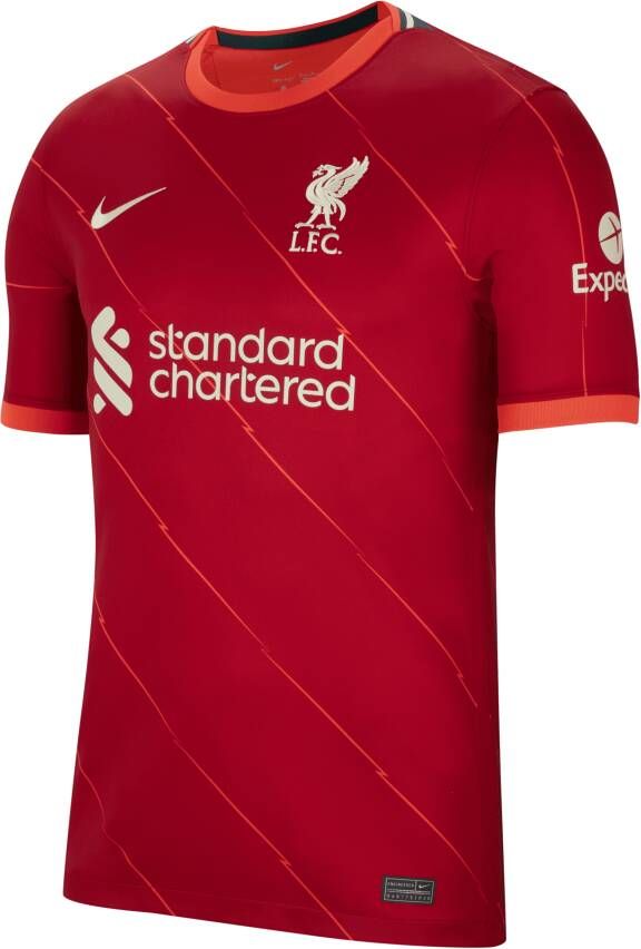 Nike Liverpool FC 2021 22 Stadium Thuis Voetbalshirt voor heren Rood