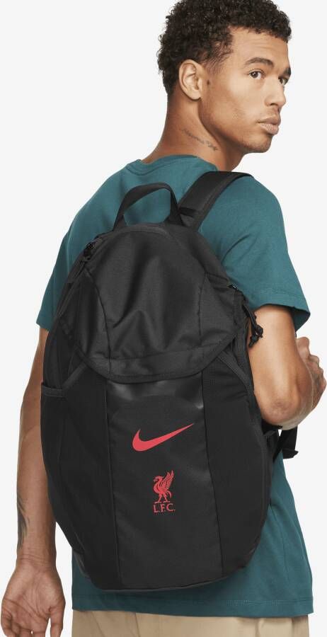 Nike Liverpool FC Academy voetbalrugzak (30 liter) Zwart