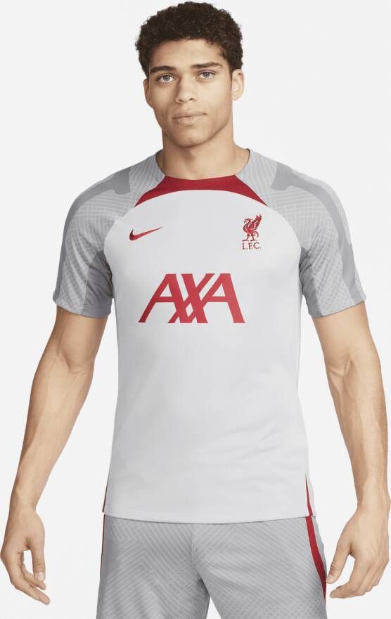 Nike Liverpool FC Strike Dri-FIT knit voetbaltop voor heren Grijs